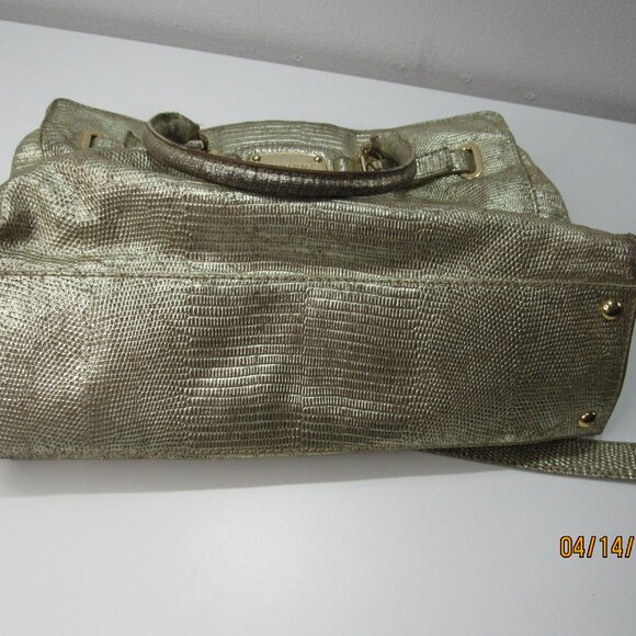 Michael Michael Kors Metallic Gold Chain Medium Crossbody Bag - Picture 8 of 10